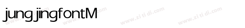 jungjingfont Medium字体转换